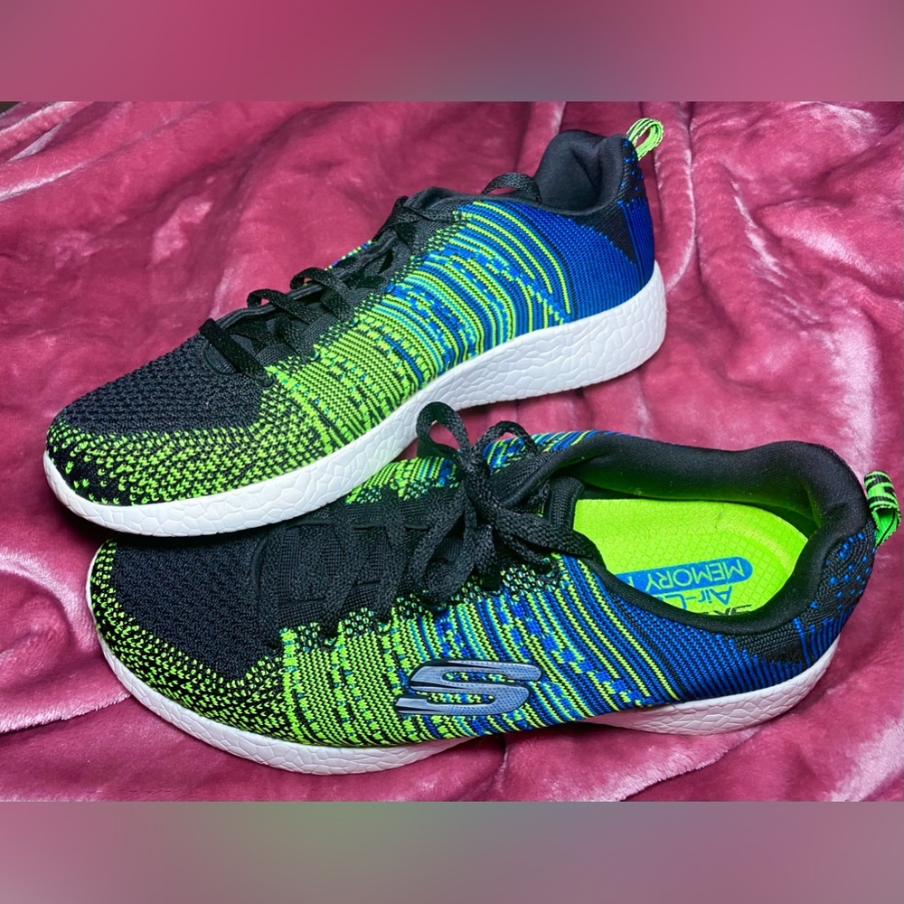 Men's Energy Burst In The Mix Skechers Air Cooled‎ Memory Foam Shoes Size 8